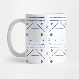 Geometric Blue Mug